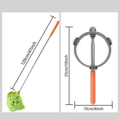 1Pc Portable Scalable Dog Poop Collector Dog Poop Picker Pet Poop Clean Tools Friendly Grabber Portable Pet Poop Picker