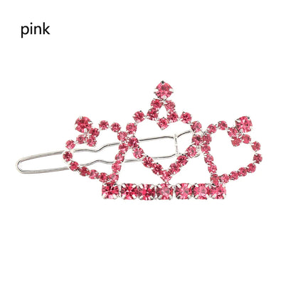 Pet Small Dogs Cat Faux Pearl Crown Shape Bows Hair Clips Head Decoration for Pets Puppy Hairpins Decor Grooming Accessoires