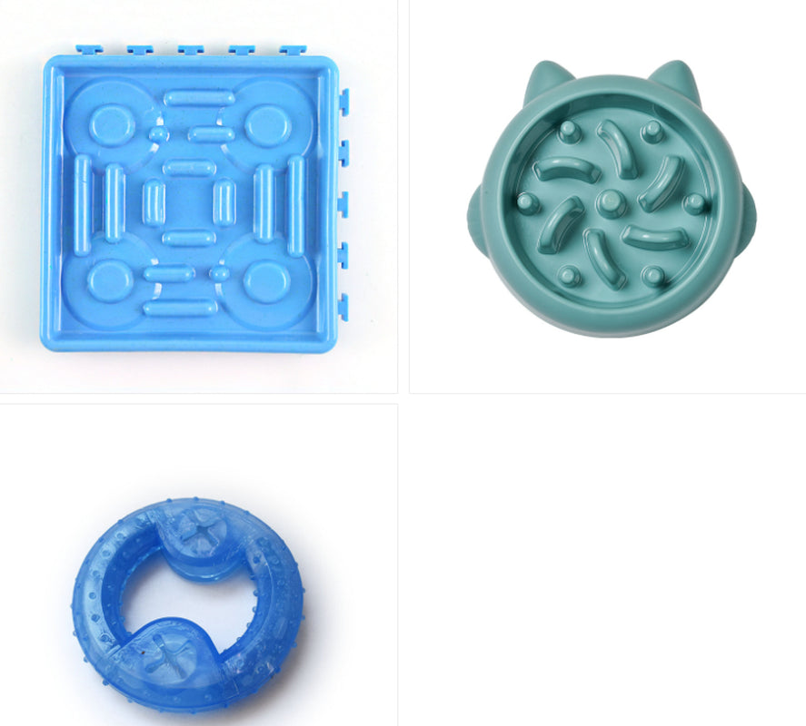 Pet Dog Cat Slow Feeder Bowls anti Choking Slow Feeder Dish Bowl Home Dog Eating Plate anti Gulping Bowl Supplies